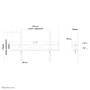 Neomounts by Newstar tv wall mount - 94 cm (37") - 190.5 cm (75") - 200 x 200 mm - 600 x 400 mm - 0 - 30° - Black