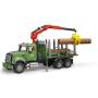 Bruder MACK GRANITE HOLZTRANSPORT LKW 02824