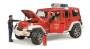 Bruder Jeep Wrangler Unlimited Rubicon Feuerwehrfahrzeug mit Feuerwehrmann 02528