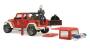 Bruder Jeep Wrangler Unlimited Rubicon Feuerwehrfahrzeug mit Feuerwehrmann 02528
