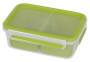 EMSA 518101 - Lunch container - Adult - Green,Transparent - Polypropylene (PP),Thermoplastic elastomer (TPE) - Monotone - Rectangular