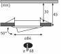 Paulmann EINBAUSPOT 1X6W 827 SCHW. EI (COIN SLIM LED RD DIM)