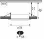 Paulmann EINBAUSP.SET RUND STARR 3X6W (NOVA COIN LED EISEN)