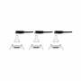 PAULMANN LED-Deckeneinbaustrahler-Set Nova rund starr IP44 3x6.5W