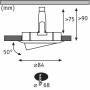 PAULMANN LED-Deckeneinbaustrahler-Set Nova rund schwenkbar 1x6.5W